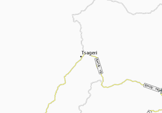 Karte Stadtplan Tsageri