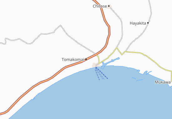 Karte Stadtplan Tomakomai