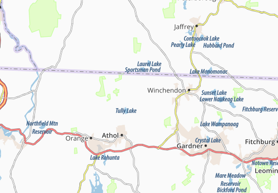 Mapa Royalston