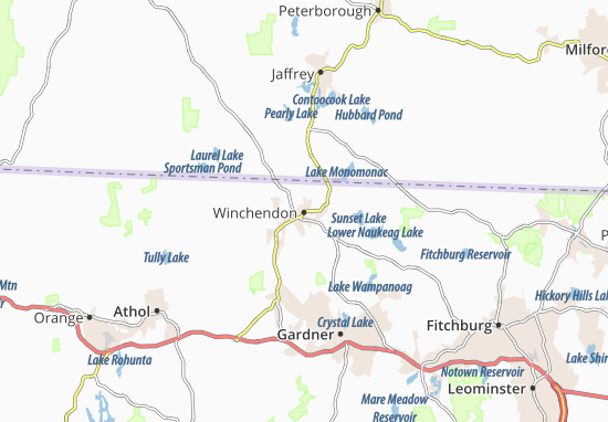 Mapa Winchendon
