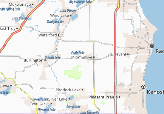 Kaart Plattegrond Kansasville