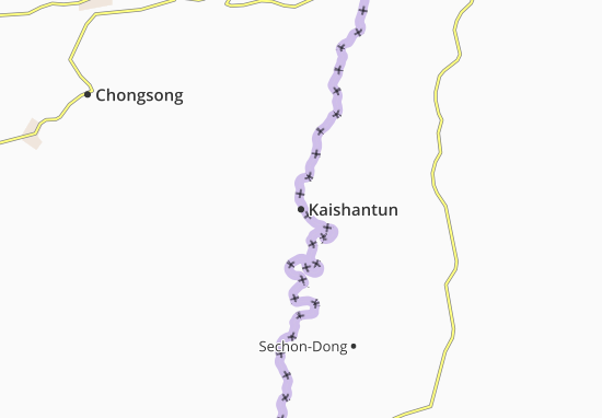 Mapa Plano Kaishantun