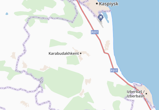 Karte Stadtplan Karabudakhkent