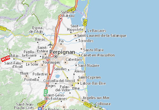 Mapas-Planos Canet-en-Roussillon