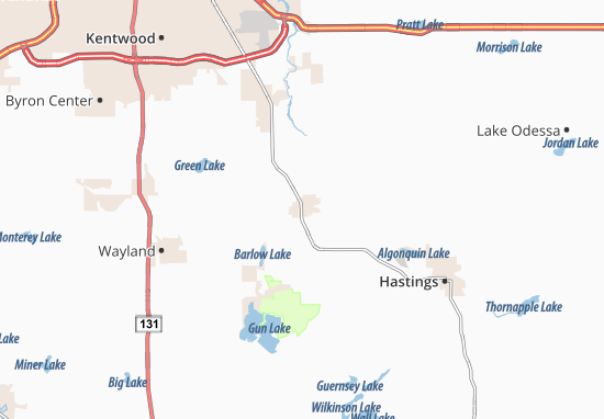 Mapa Middleville