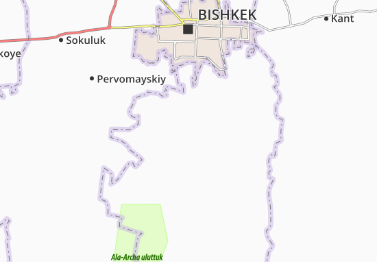 Kaart Plattegrond Verkhnyaya Alaarcha