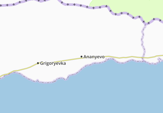 Karte Stadtplan Ananyevo