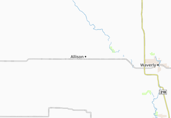 Karte Stadtplan Allison