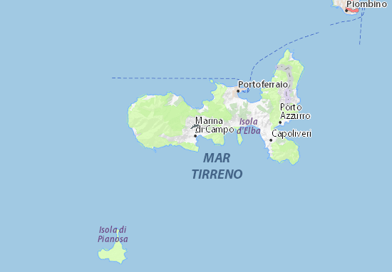 Marina di Campo Map