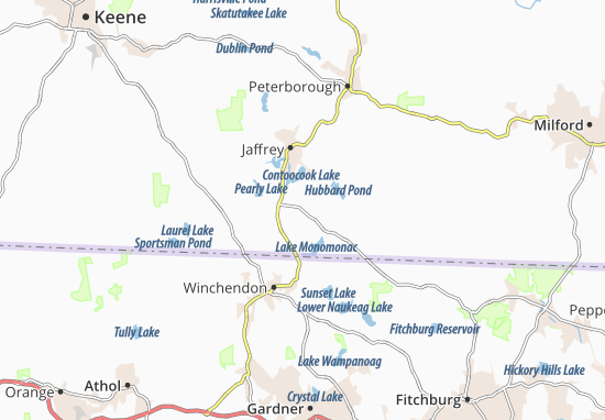 Karte Stadtplan Rindge
