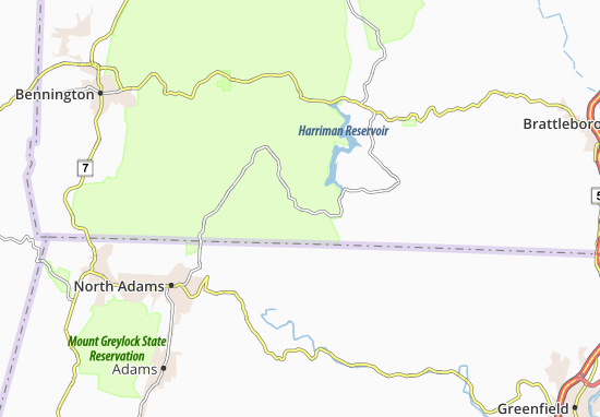 Kaart Plattegrond Readsboro