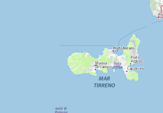 Kaart Plattegrond Marciana