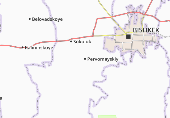 Kaart Plattegrond Pervomayskiy