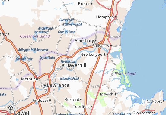 Mapa West Newbury