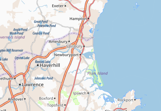 Karte Stadtplan Newburyport