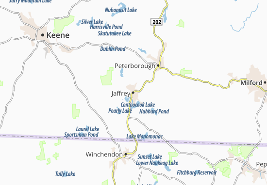 Mapa Jaffrey