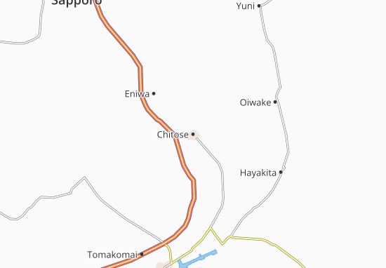 Karte Stadtplan Chitose