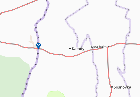 Mapa Kaindy