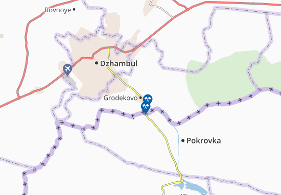 Kaart Plattegrond Grodekovo