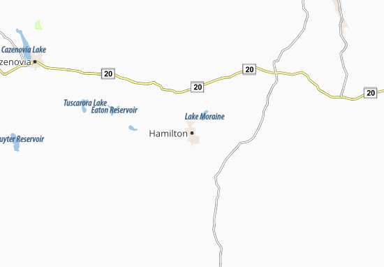 Kaart Plattegrond Hamilton