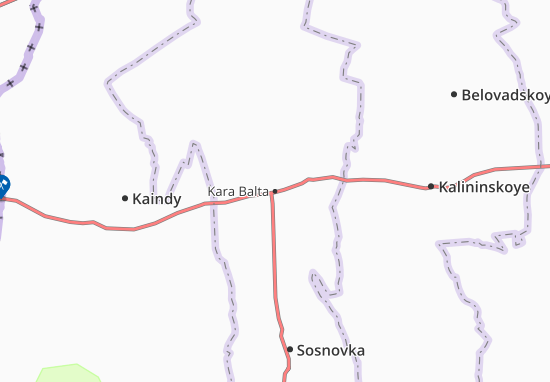 Kaart Plattegrond Kara Balta