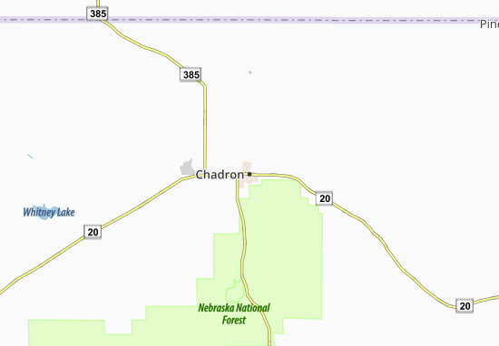 Kaart Plattegrond Chadron
