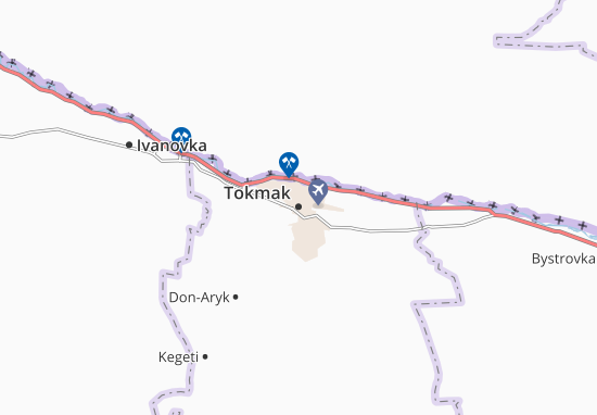 Karte Stadtplan Tokmak