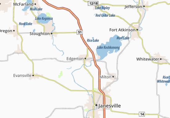 Mapa Edgerton
