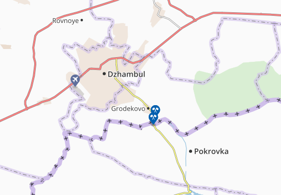 Kaart Plattegrond Grodikovo