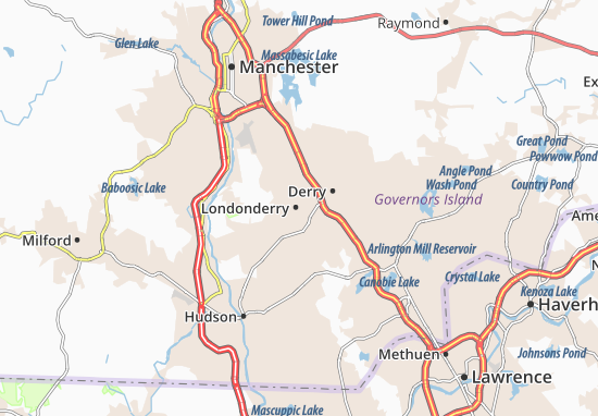 Kaart Plattegrond Londonderry