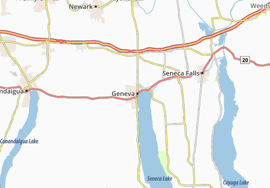Karte Stadtplan Geneva