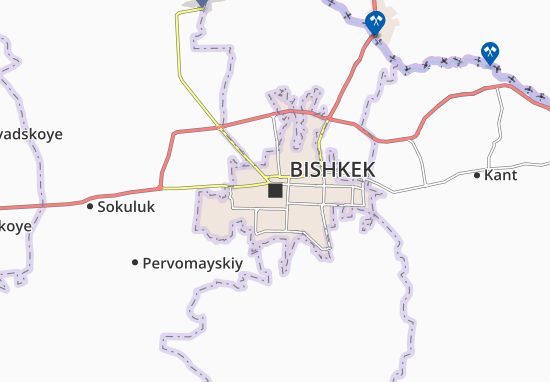 Kaart Plattegrond Bishkek