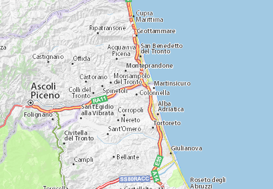 Colonnella Map