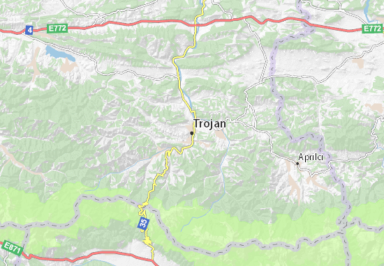 Karte Stadtplan Trojan