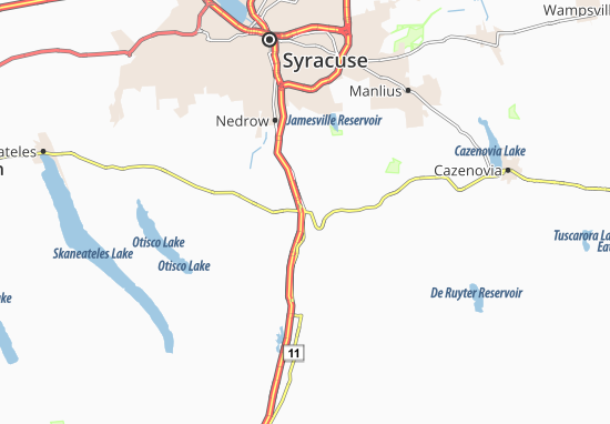 Karte Stadtplan LaFayette