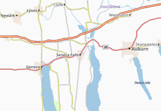 Karte Stadtplan Seneca Falls