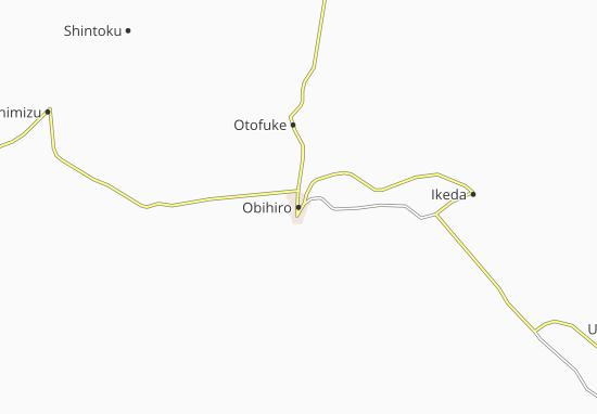 Kaart Plattegrond Obihiro