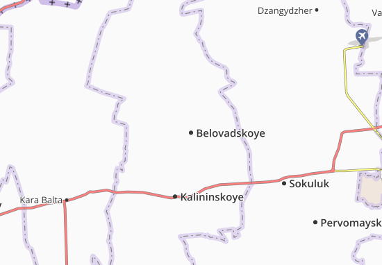 Karte Stadtplan Belovadskoye