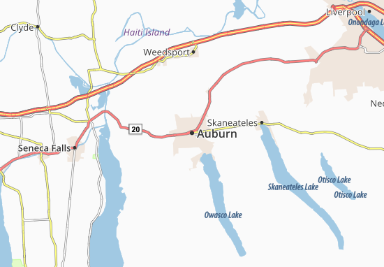 Karte Stadtplan Auburn