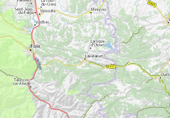 Mapa Lavelanet