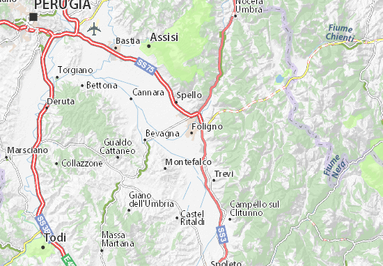 Foligno Map
