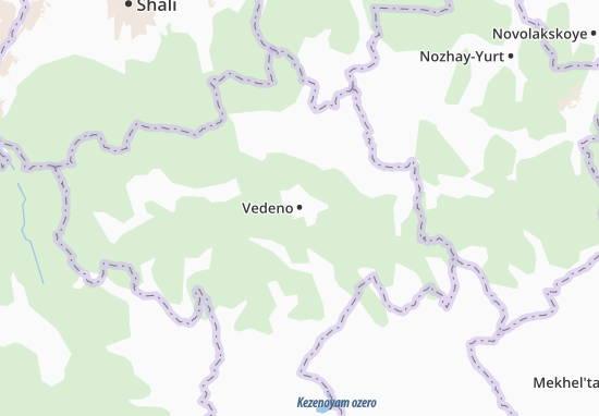 Kaart Plattegrond Vedeno