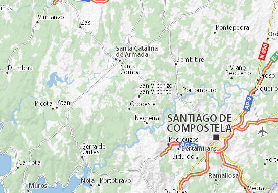 Karte Stadtplan San Vicente