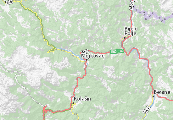 Karte Stadtplan Mojkovac