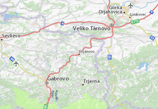 Mapa Drjanovo