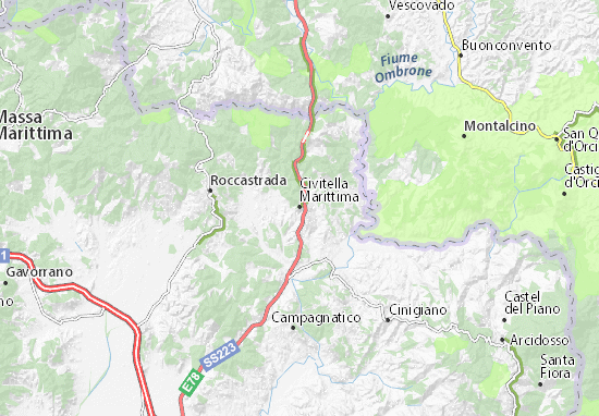 Civitella Marittima Map