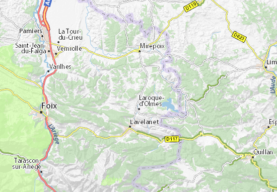 Kaart Plattegrond Aigues-Vives