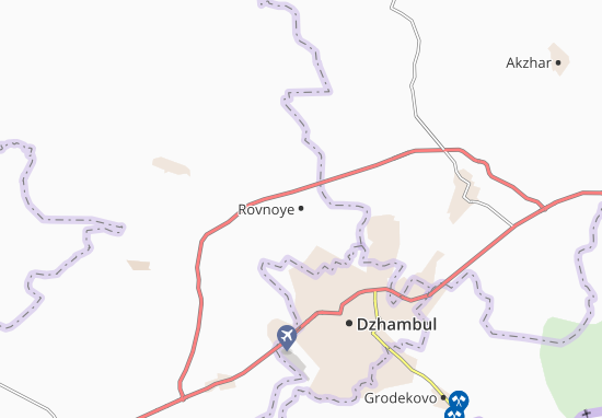 Kaart Plattegrond Rovnoye