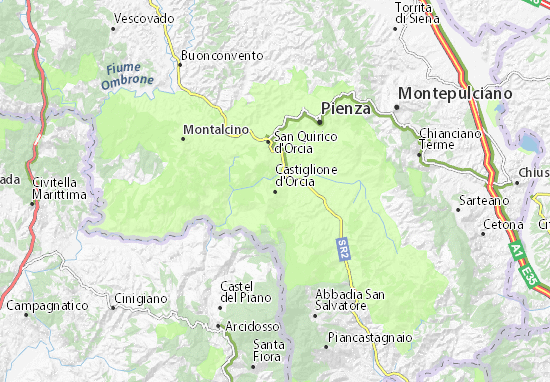 Castiglione d&#x27;Orcia Map