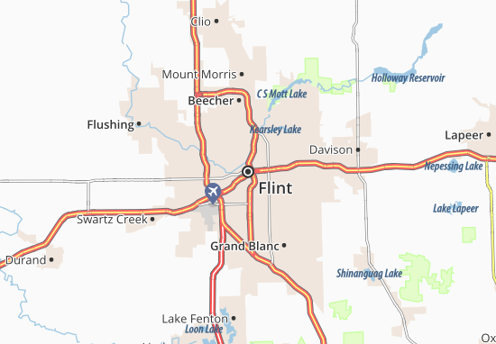 Mapa Flint